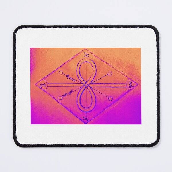 Item preview, Pink Orange filter Akashic Pendulum Chart designed and sold by HeaslipArt.