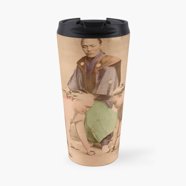 Sumo wrestlers, Japan, 1890s Travel Mug
