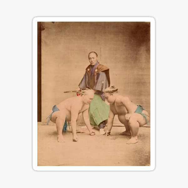 Item preview, Sumo wrestlers, Japan, 1890s designed and sold by Photos of Japan.