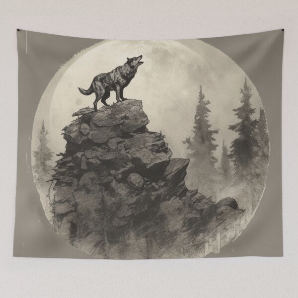 Item preview, Alpha Wolf Howling at the Moon. designed and sold by SBD-Shop.