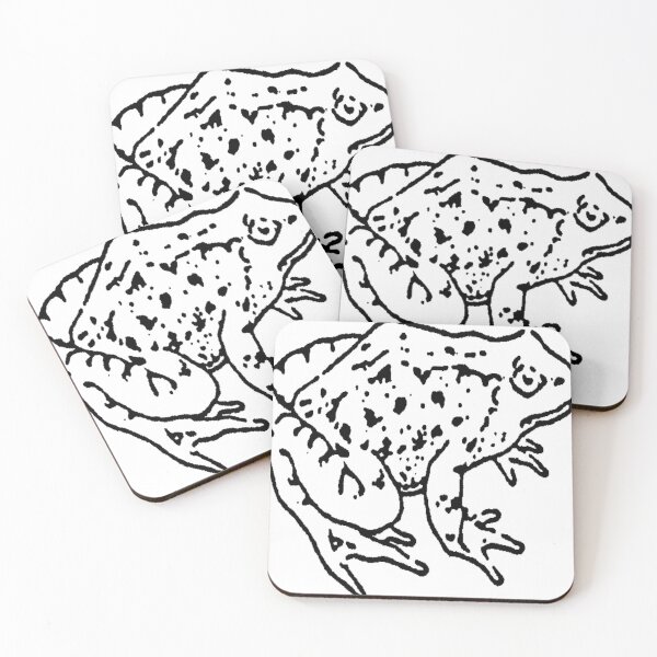 Item preview, black and white toad with humpback back big legs designed and sold by CullenThom37.