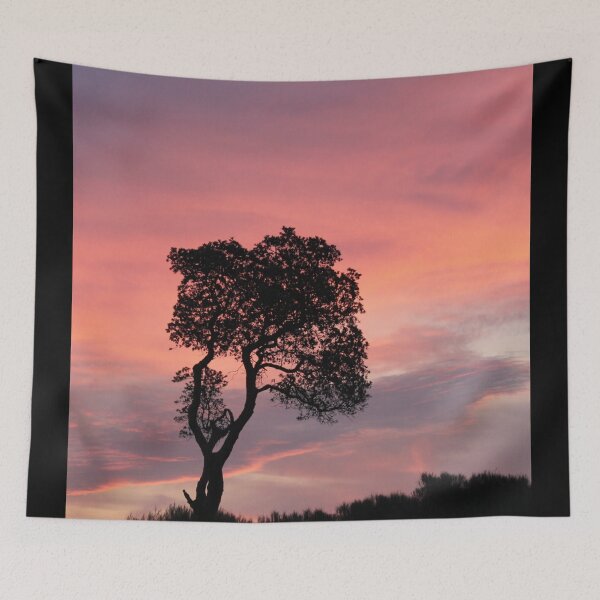 Item preview, Tree Silhouette in the Pink and Purple Night Sky designed and sold by Artography Designs.