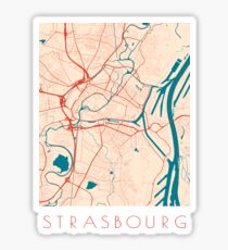 Strasbourg Graphic Map Sticker