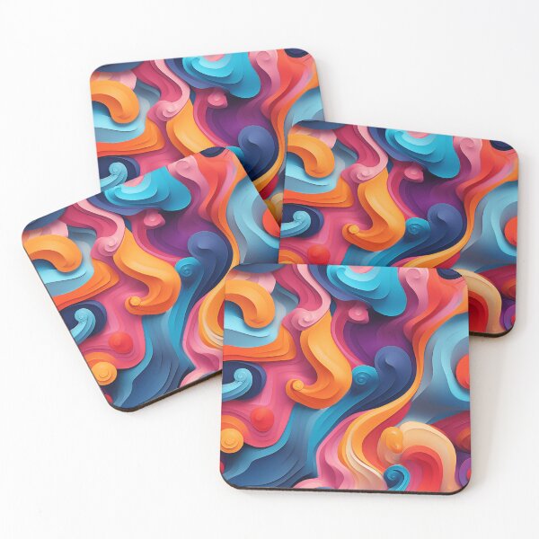 Item preview, Colorful Watercolor Curves designed and sold by SBD-Shop.