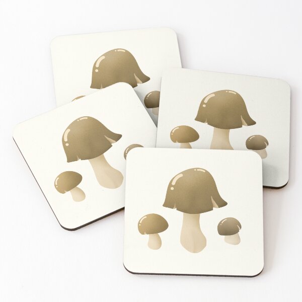 Item preview, Cozy brown mushrooms cottagecore sticker pack by DozyJov designed and sold by DozyJov.
