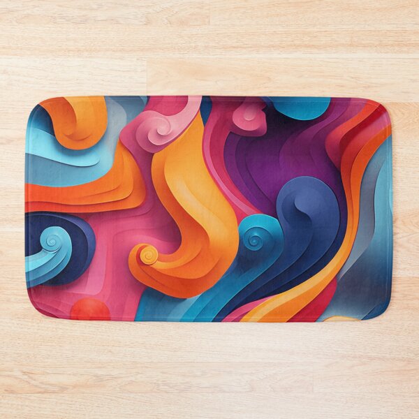 Item preview, Colorful Watercolor Curves designed and sold by SBD-Shop.