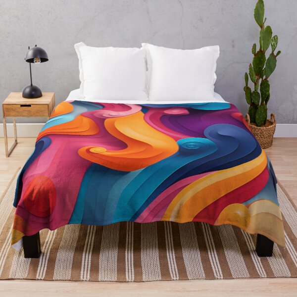Item preview, Colorful Watercolor Curves designed and sold by SBD-Shop.