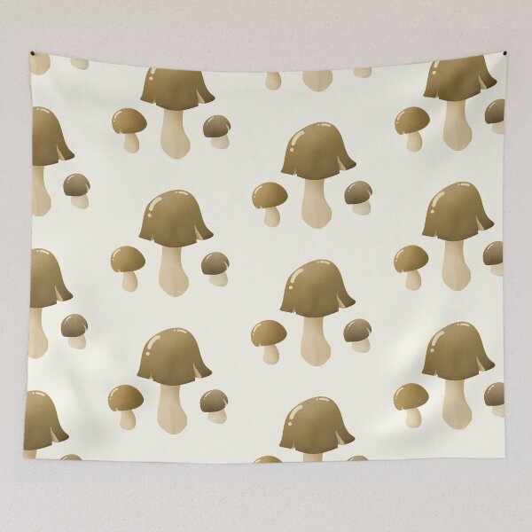 Item preview, Cozy brown mushrooms cottagecore sticker pack by DozyJov designed and sold by DozyJov.