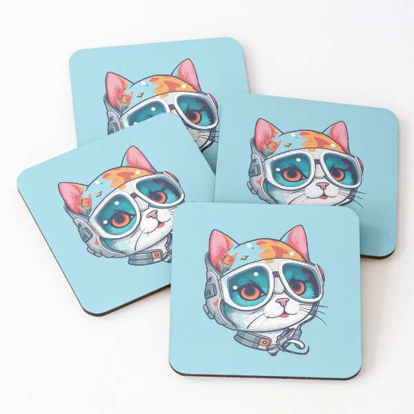 Item preview, Futuristic Multicolor Cats #30 lady cat designed and sold by SOVISART.