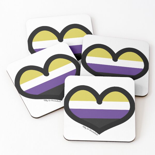 Item preview, Non Binary Pride Heart! designed and sold by KQsWonderland.