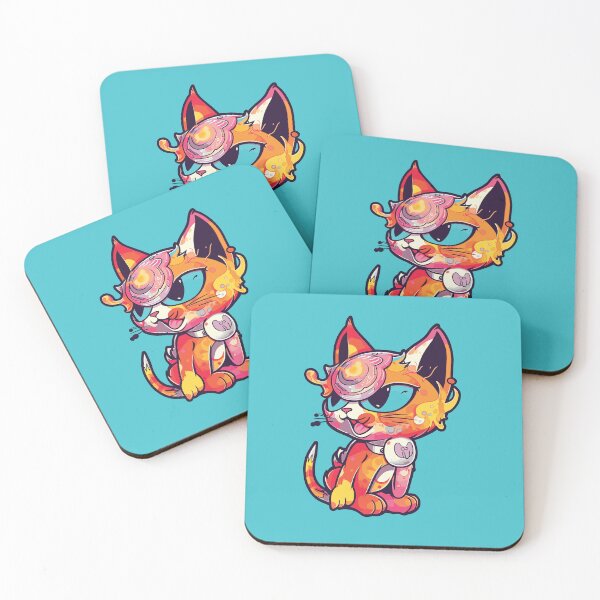 Item preview, Futuristic Multicolor Cats #31 demon cat designed and sold by SOVISART.
