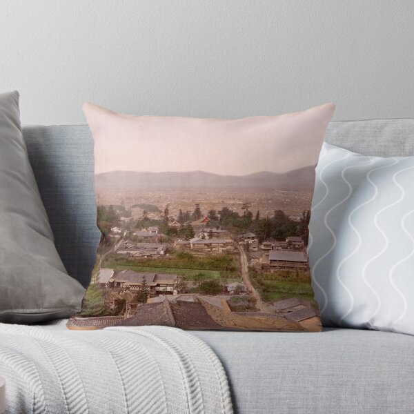 Kyoto, Meiji Period, Japan Throw Pillow