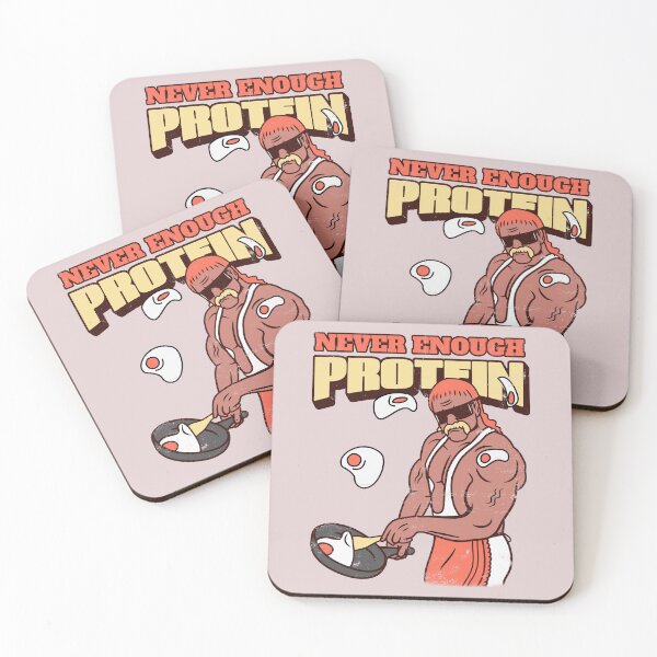 Item preview, Never enough protein - Motivation for fitness geeks designed and sold by sashashuba.