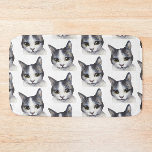 Item preview, Sweet cat face watercolour painting designed and sold by Funsize-Art.
