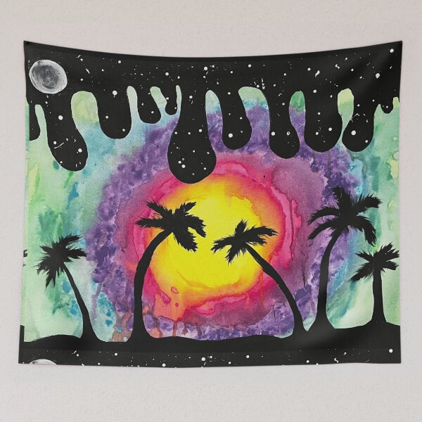Item preview, TRIPPY PALM TREE SUNSET designed and sold by BridgetBresser.