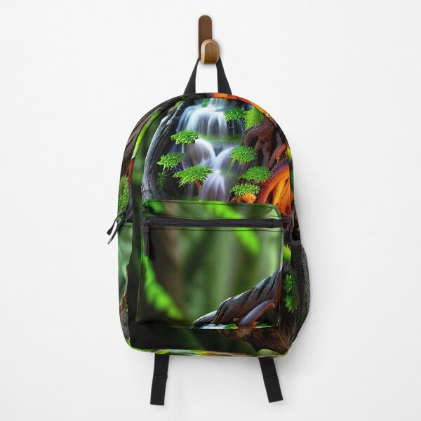 Item preview, A beautiful lush Fairycore Elf forest scene designed and sold by PixieDustAIArt.