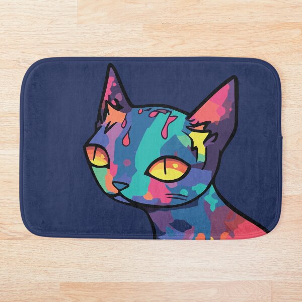 Aperçu de l'œuvre Chats multicolores futuristes #36 saturnine créée et vendue par SOVISART.