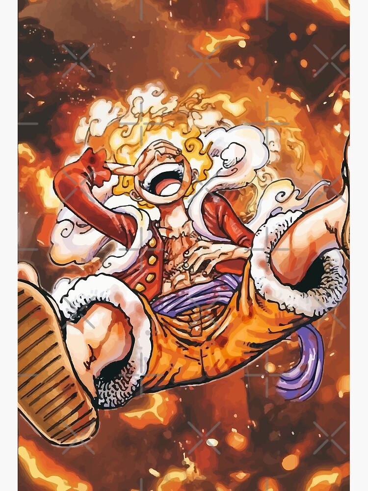 Gear 5 colored manga panel Sticker for Sale by YourDemonSlayer