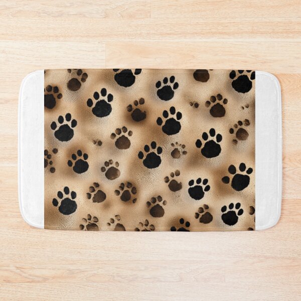 Item preview, Tiger footprint seamless pattern  designed and sold by Muangluang.