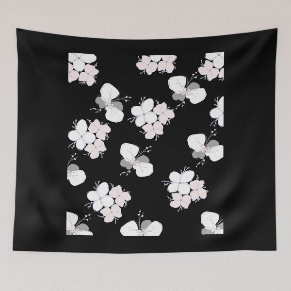 Item preview, Two Flowers Pattern White designed and sold by Cactus202.