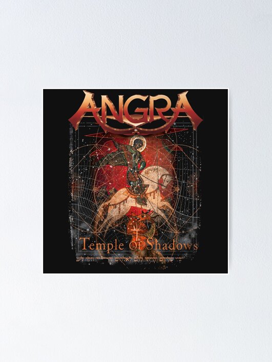 Angra Temple of Shadows T-Shirt Short Sleeve Cotton Black