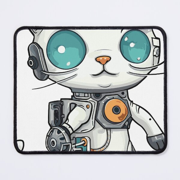 Item preview, Futuristic Multicolor Cats #37 toy robot cat designed and sold by SOVISART.