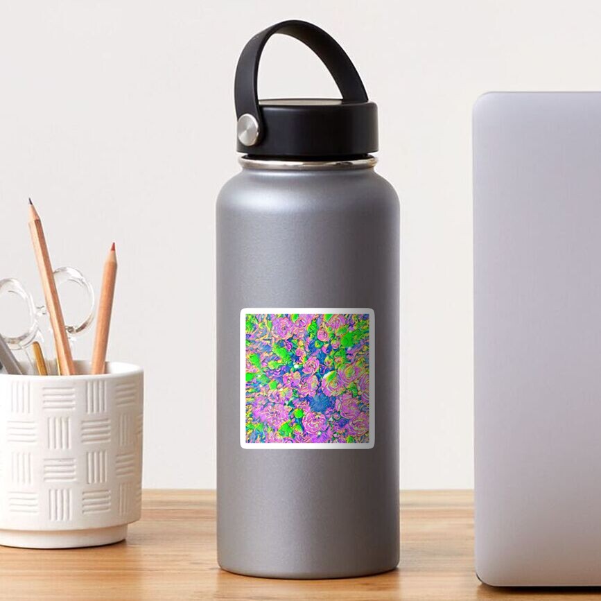 Abstract Flowers Sticker