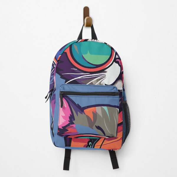 Item preview, Futuristic Multicolor Cats #38 cat traveler designed and sold by SOVISART.