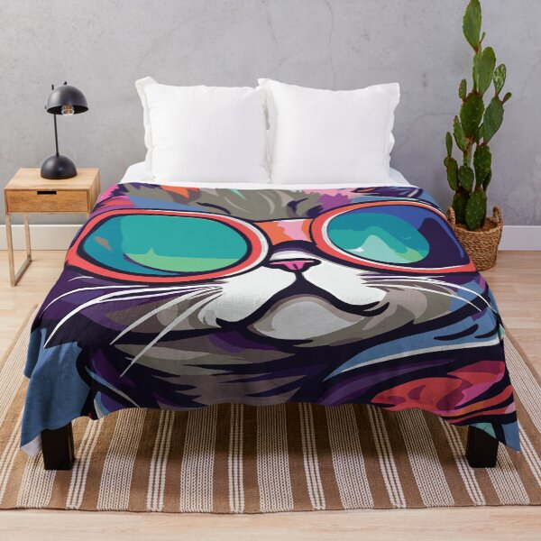 Item preview, Futuristic Multicolor Cats #38 cat traveler designed and sold by SOVISART.