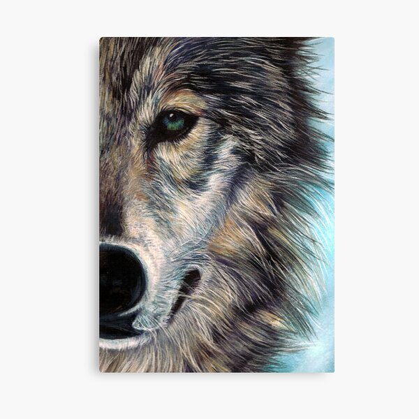 Wolf Willem de kooning stijl poster - Wolf wanddecoratie - Poster