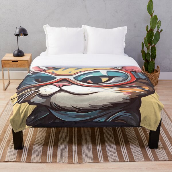 Item preview, Futuristic Multicolor Cats #39 trendy designed and sold by SOVISART.