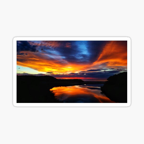 Sunrise at Coles bay Tasmania Sticker