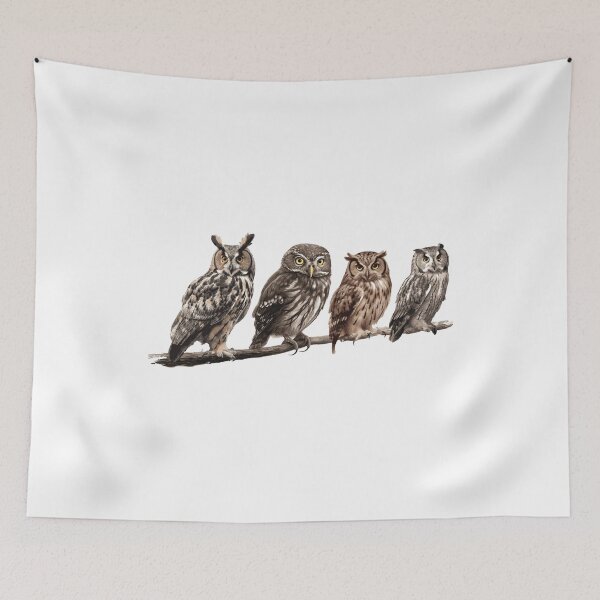 Item preview, owls birds designed and sold by DerSenat.