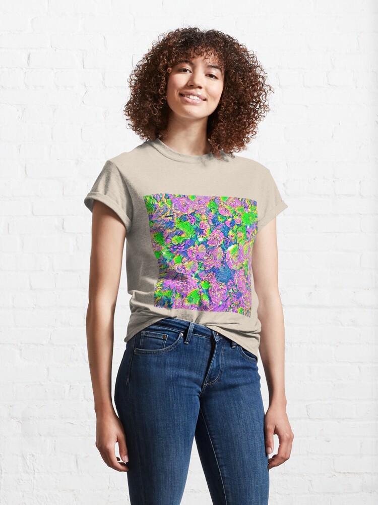 Alternate view of Abstract Flowers Classic T-Shirt
