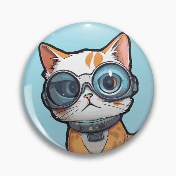Artikelvorschau, Futuristische mehrfarbige Katzen #40, extrem ernstes Kätzchen entworfen und verkauft von SOVISART.