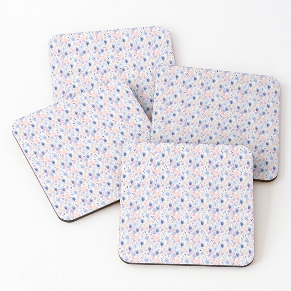 Item preview, Abstract Watercolor Floral Pattern with Pastel Purple and Pink Shapes designed and sold by Moisky Patterns.