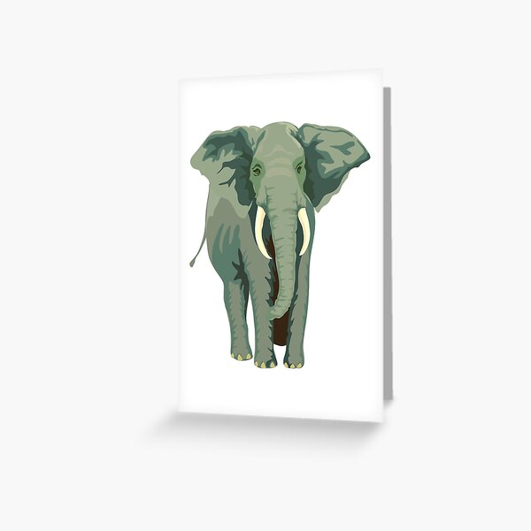 Download Svg Elephant Greeting Cards Redbubble