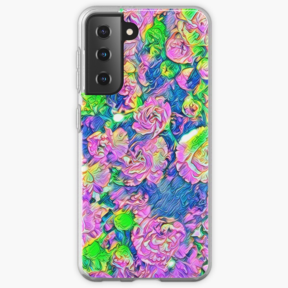 Abstract Flowers Case & Skin for Samsung Galaxy