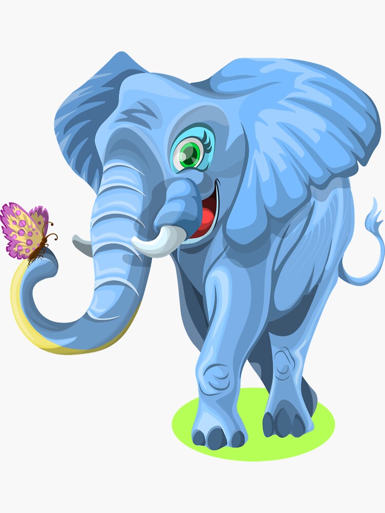 Download Svg Elephant Stickers Redbubble