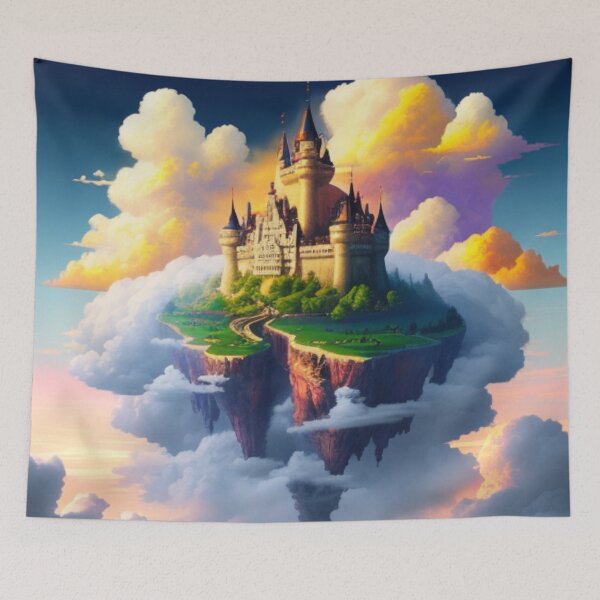 Item preview, "Bright Cloud Castle" designed and sold by FirsDraw-.
