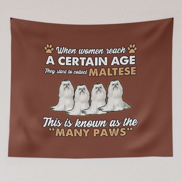Item preview, When 	 age they collect Maltese dog paws 		 designed and sold by ebzmibxeyg99.