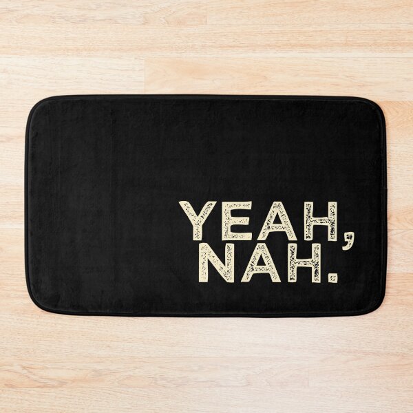 Item preview, Yeah Nah | Australian Slang | Yellow designed and sold by FridayArtStudio.