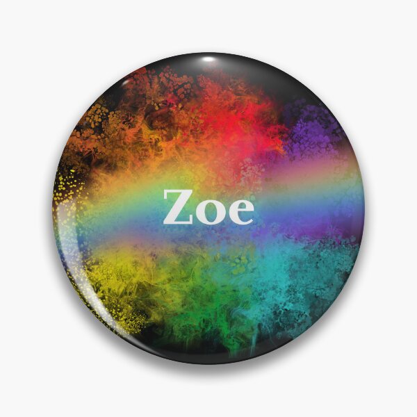 Item preview, Zoe | Zoe Pride Rainbow Name | LGBTQIA+ Pride Color designed and sold by ShroomMagic.
