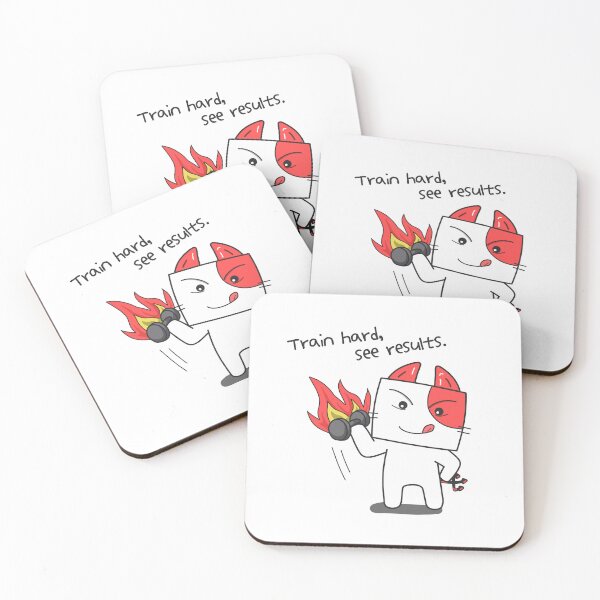 Item preview, Train hard, see results - aknyangi, cat miaw lovers, sorry i cant my cat needs me designed and sold by aknyangi.