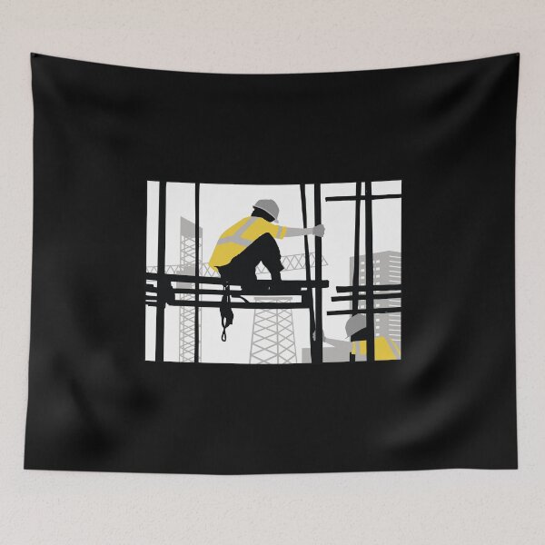 Item preview, Construction workers, scaffolding designed and sold by DerSenat.