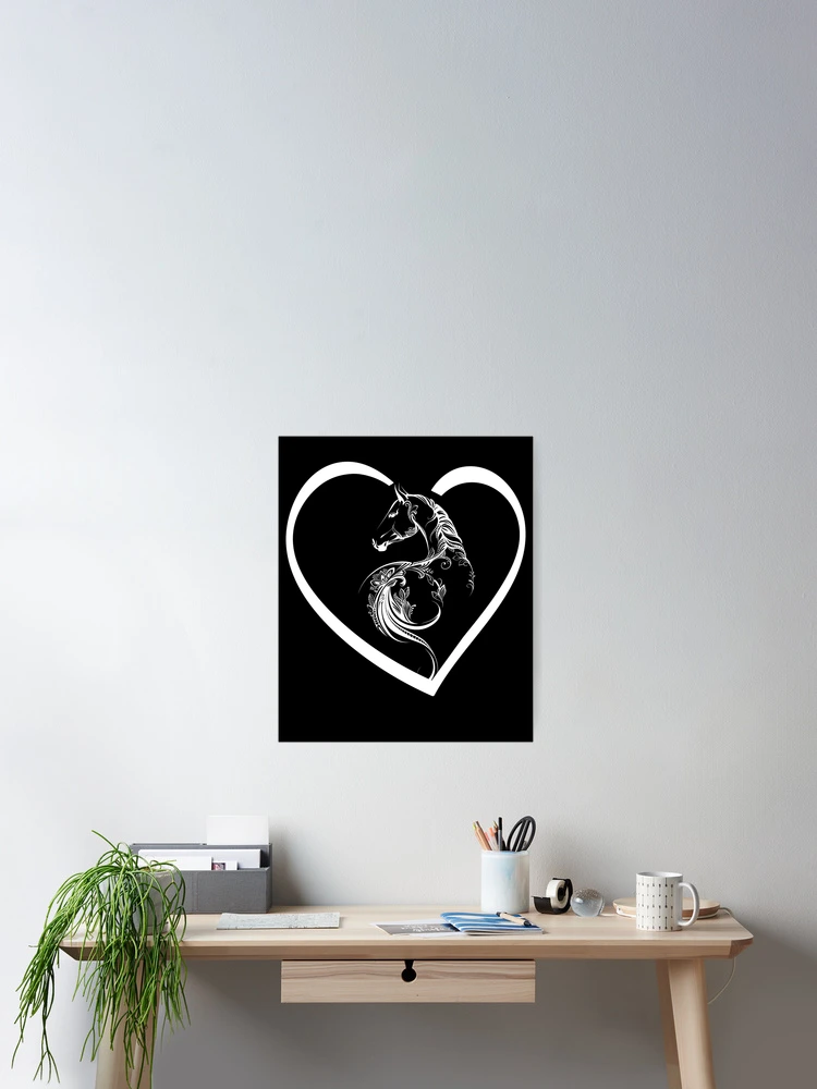 Thumbnail 2 of 3, Poster, Horses Heart Riding Rider designed and sold by MooonTees.