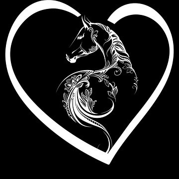 Artwork thumbnail, Horses Heart Riding Rider by MooonTees