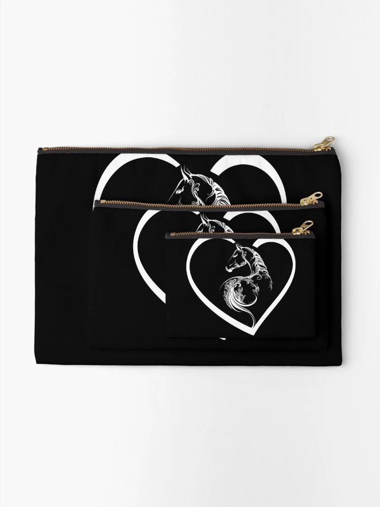 Thumbnail 2 of 4, Zipper Pouch, Horses Heart Riding Rider designed and sold by MooonTees.