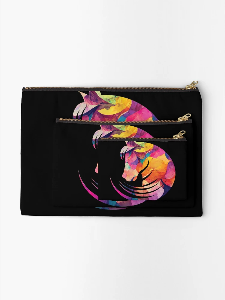 Thumbnail 2 of 4, Zipper Pouch, Horses Love Riding Rider designed and sold by MooonTees.