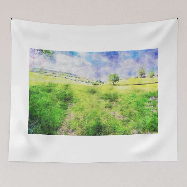 Item preview, Yorkshire Dales Scenery - Swaledale (Watercolour effect) designed and sold by MichaelBShannon.